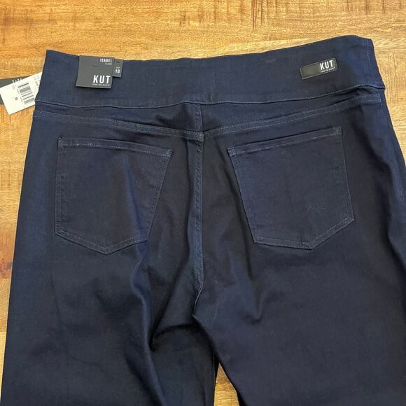 NWT Kut from the Kloth Isabel Flare Jeans 18 Dark Wash Stretch Denim Trouser - Picture 6 of 15